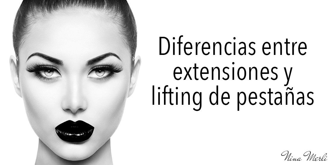 Diferencia entre el lifting y las extensiones de pestañas