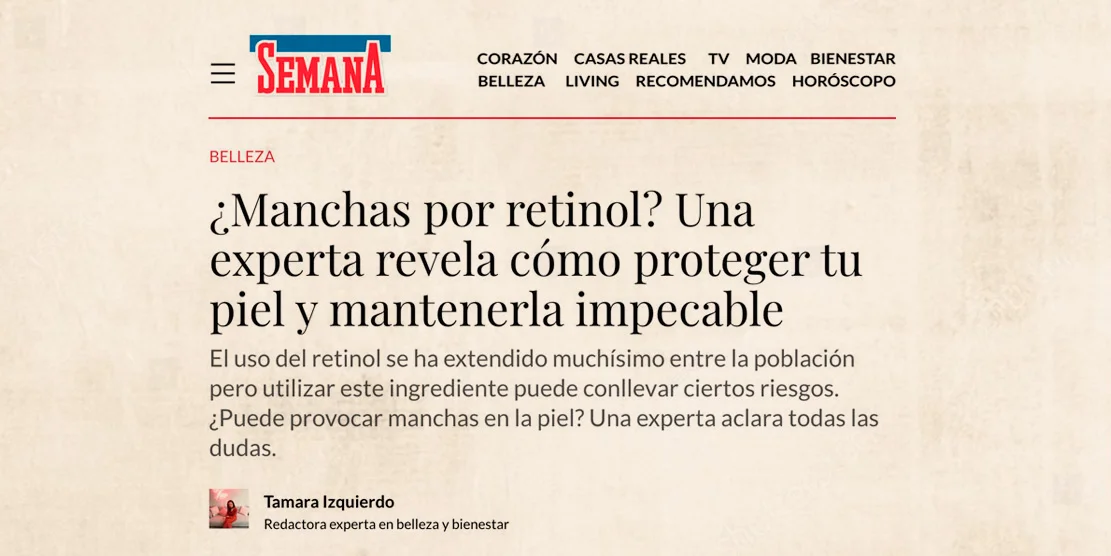 Colaboramos con la web de la revista Semana