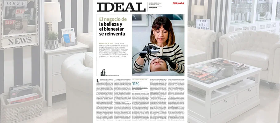 Nina Merli en el periódico Ideal Granada