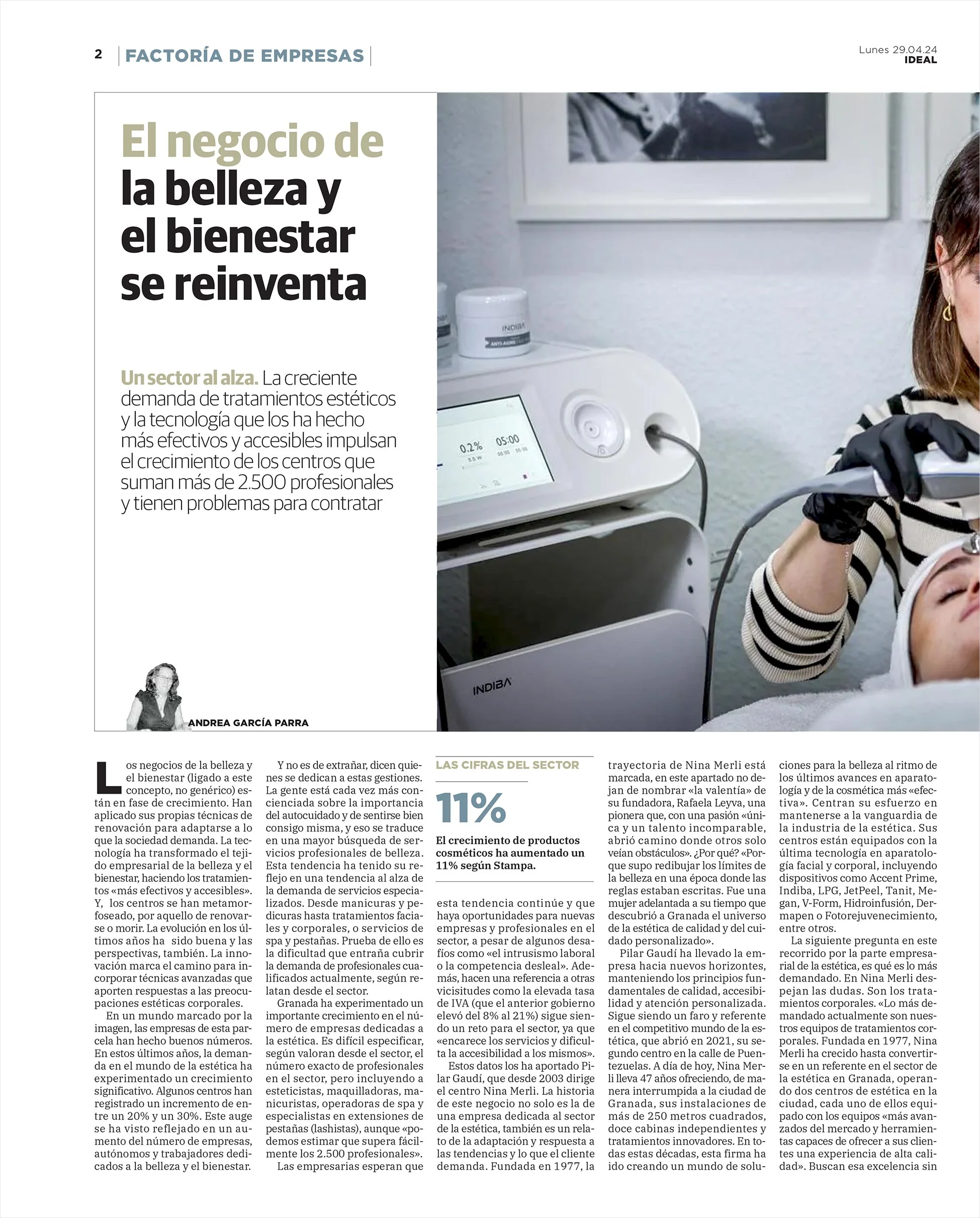 Aparecemos en el periódico Ideal Granada